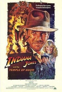 indiana jones and the temple of doom movie poster
