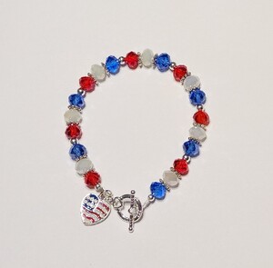 crafting with ann's patriotic bracelet