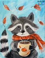 cozy raccoon