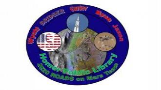 The Homer Public Library's ROADS on Mars team patch