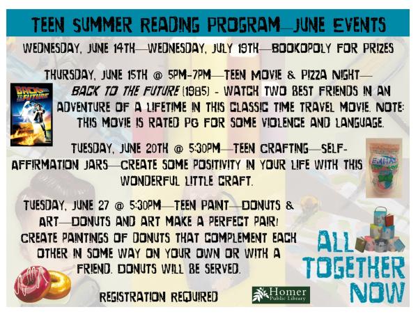 Teen Summer Reading - Teen Movie & Pizza Night - Back to the Future (1985) - Thursday, June 15th, 5pm-7pm